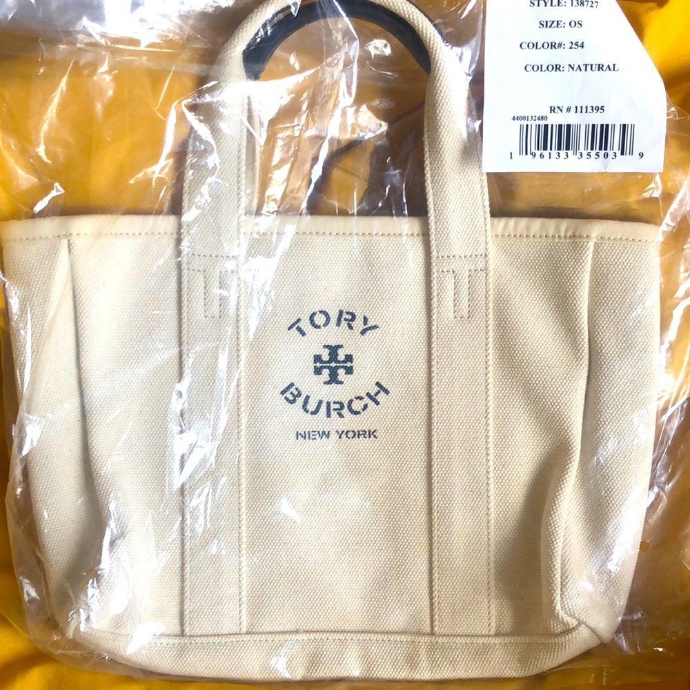NWT Tory Burch mini mercer canvas tote for sale!!!